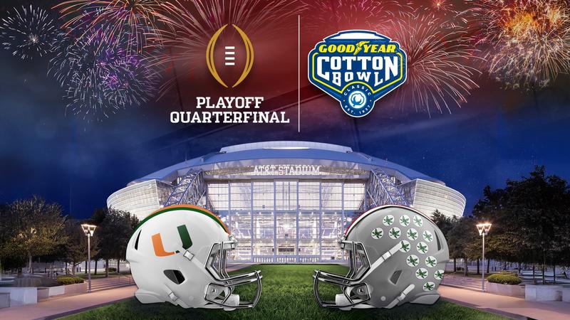 Miami, Ohio State Set for the 2025 CFP Quarterfinal at the 90th ...