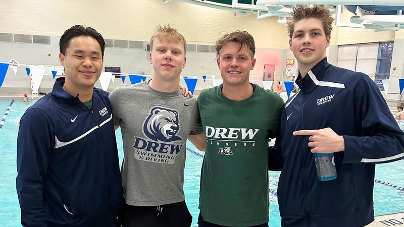 Drew Track Drew Places Seven on All-Landmark Conference Men's Swimming & Diving ...