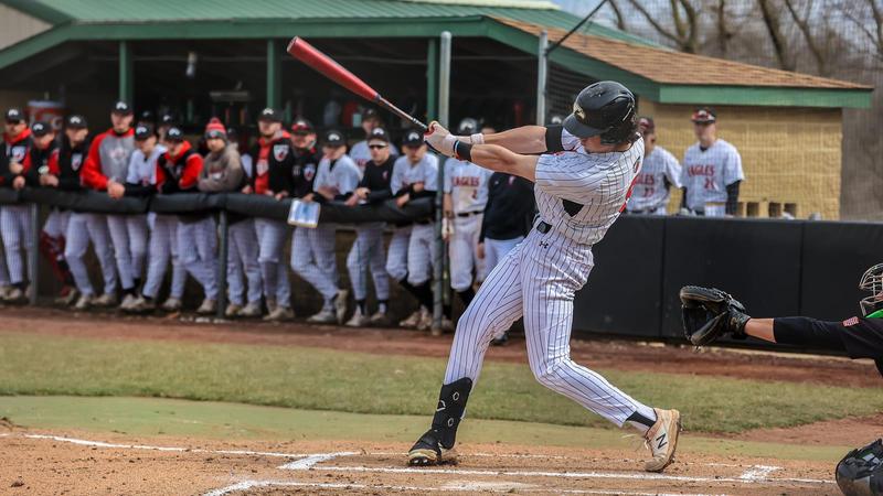 Easton Riddle Eagles Sweep Warriors in Home Twinbill - Edgewood University Athletics