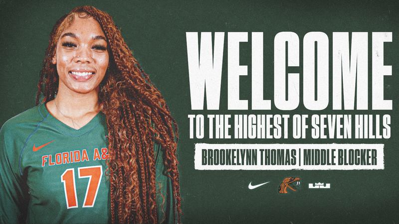 Rattlers add middle blocker Brookelynn Thomas from Winthrop - Florida A&M