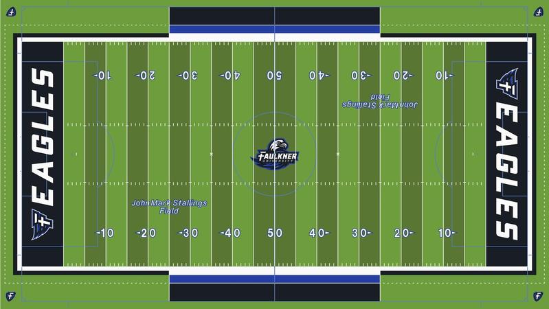 Faller Fieldturf New turf on the way to John Mark Stallings Field - Faulkner University