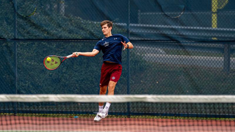 Fiddler Tennis Findlay Narrowly Edges Men's Tennis, 4-3 - FDU Knights Athletics