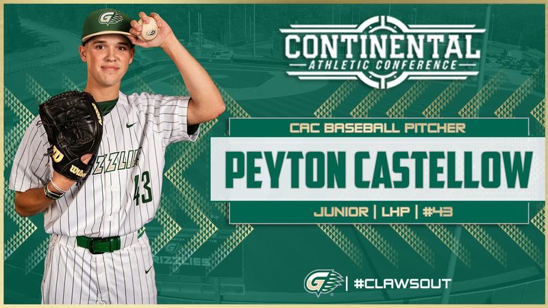 Fran Castellow Castellow Earns CAC Baseball Pitcher of the Week Award for Second Time ...