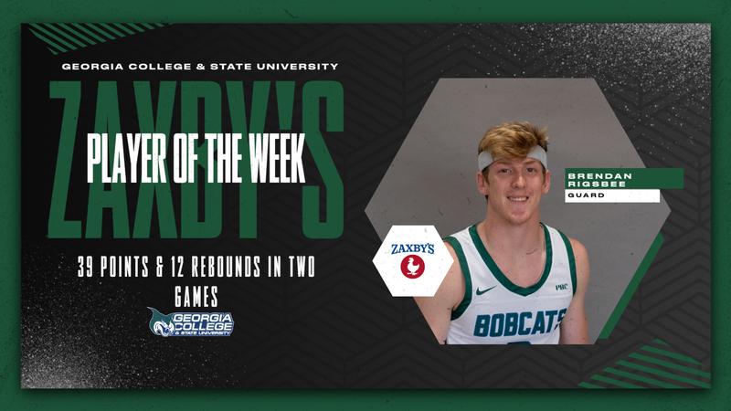 Eric Rigsbee Indiana Rigsbee earns pair of Player of the Week honors - Georgia College