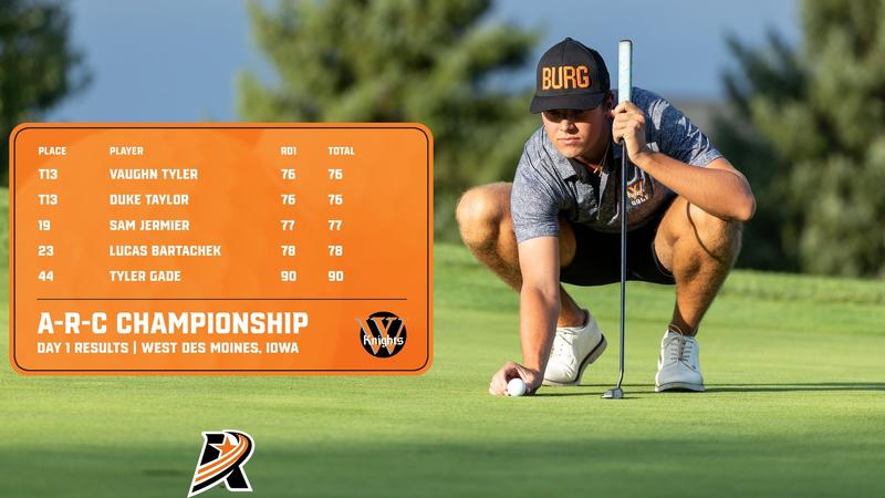 Tyler Lead Taylor and Tyler Lead Men's Golf After Day One of A-R-C Championship ...