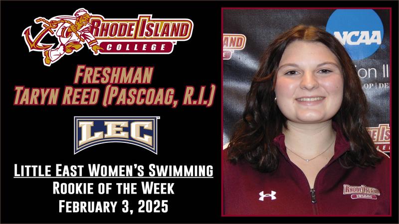 Taryn Reed Named Little East Rookie Swimmer of the Week - Rhode Island ...