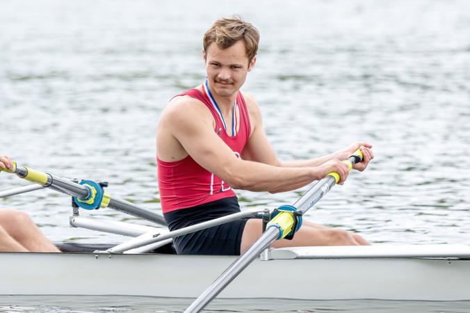 Peter Masys Rowing Men's second varsity eight outraces MIT heavyweights on Charles River ...