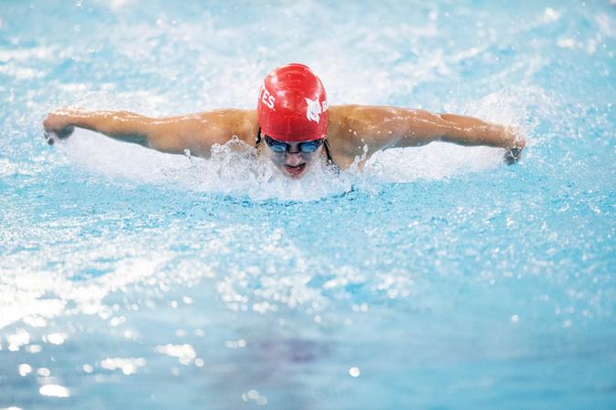 Sweiming Swimming breaks pair of pool records in dual meet at Tufts - Bates College