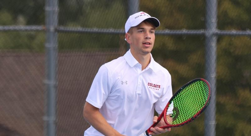 Tim Nevius Men’s Tennis Sweeps FNU - Colgate University Athletics