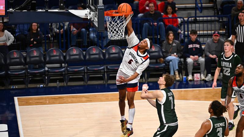 Brandon Stanback Fast Start Helps Dukes Ground Greyhounds - Duquesne University Athletics