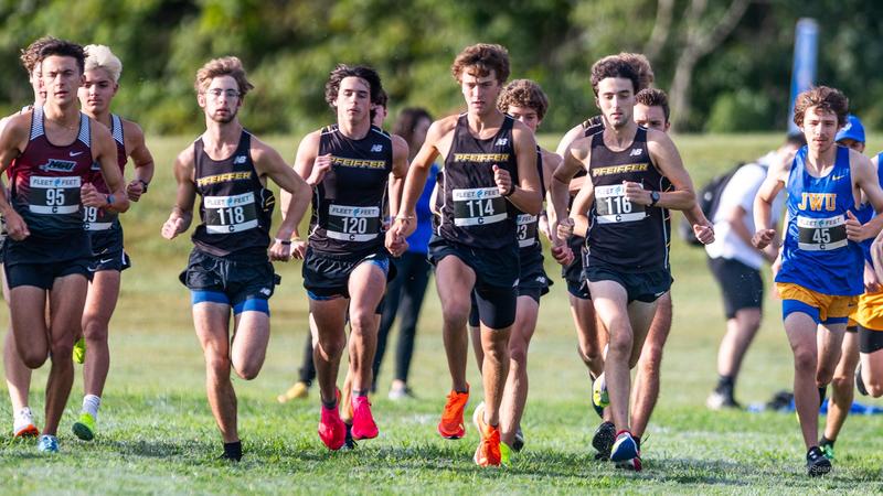 Men Races Men's Cross Country Races at Queens Challenge - Pfeiffer University