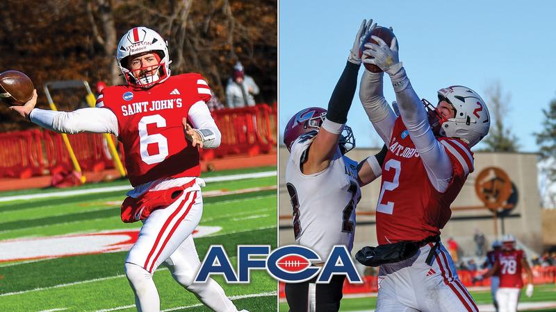 SJU’s Syverson & Wheeler Named AFCA All-Americans - Saint John's ...