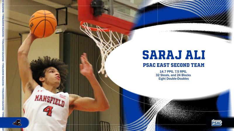 Ali Rasheed Basketball Ali Earns All-PSAC Second Team Honors - Mansfield Athletics
