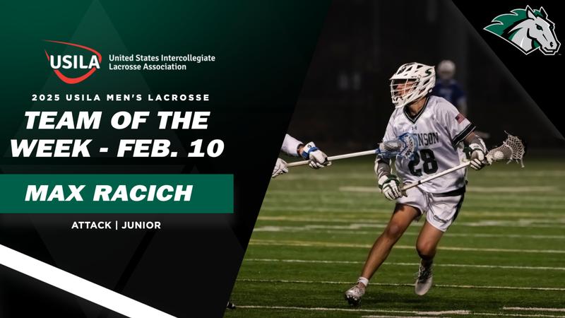 Mylan Racich Racich named to USILA Men’s Lacrosse Team of the Week - Stevenson ...