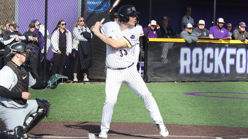 Brandon Rucka Baseball Baseball Sweeps Eureka in Season Opener - Rockford University