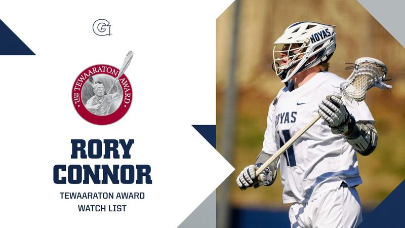 Terry Riordan Rory Connor Added to Tewaaraton Award Watch List - Georgetown ...