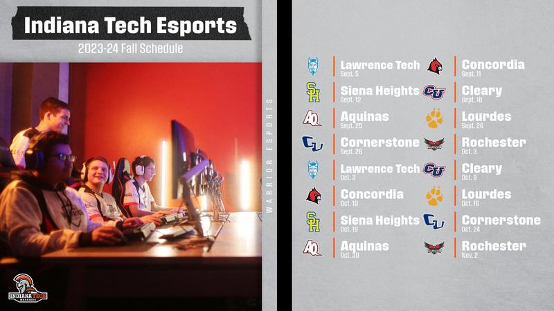 Indiana Tech 2023-24 Schedule Release Series: Volume XIV – Esports ...