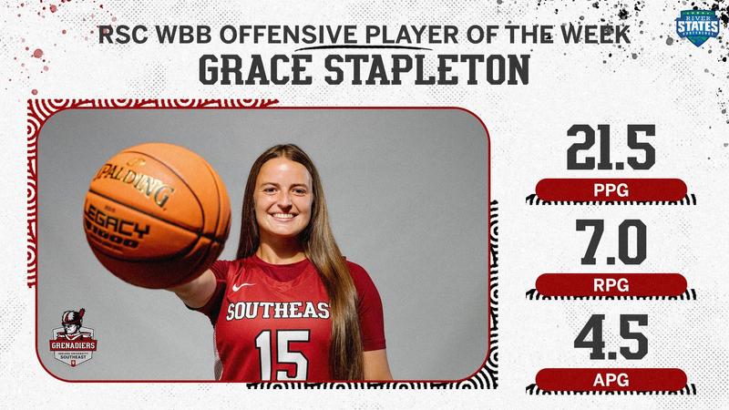 Grace Stapleton Grace Stapleton Named RSC WBB Offensive Player of the Week - Indiana ...