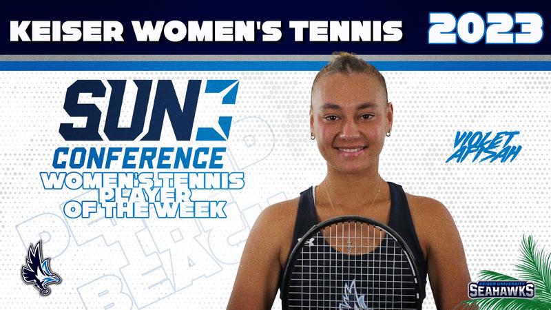 Apisah Garners Sun Conference Women's Tennis Player of the Week Honors ...