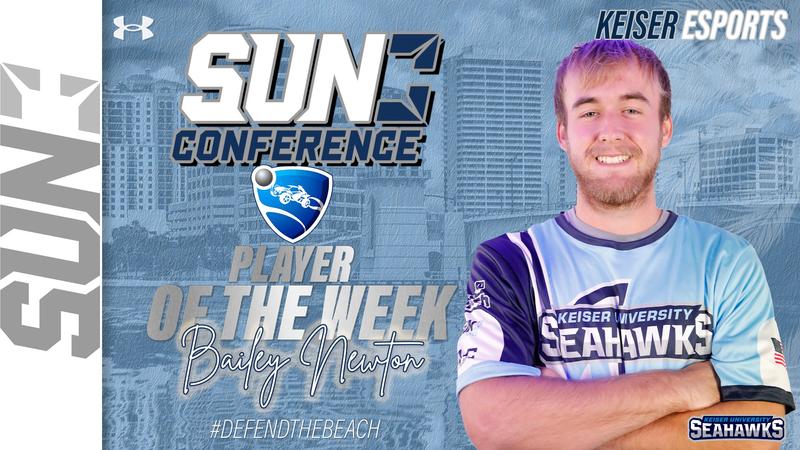 Newton Named SUN Rocket League Player of the Week - Keiser University ...