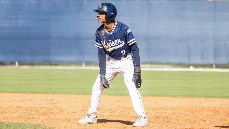 Window Collado (rv) Baseball Drops Game One to Warner, 11-5 - Keiser University Athletics