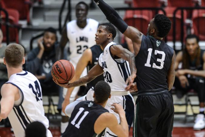 Dominick Harris Hot Shooting Second Half Earns Win - Loyola Marymount University Athletics