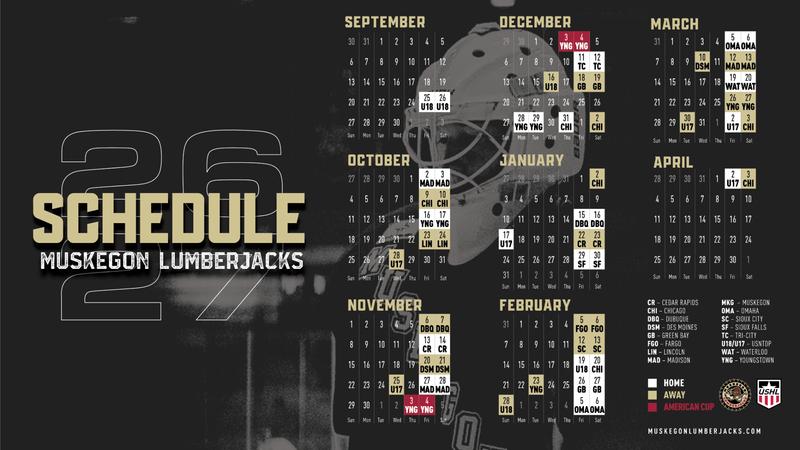 Schedule F Muskegon Lumberjacks Release 2026-27 Regular Season Schedule - Muskegon ...
