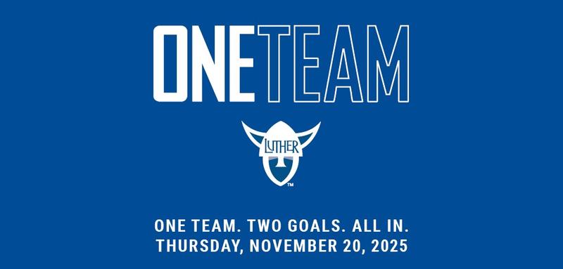 Sixth Annual One Team Day November 20 - Luther College
