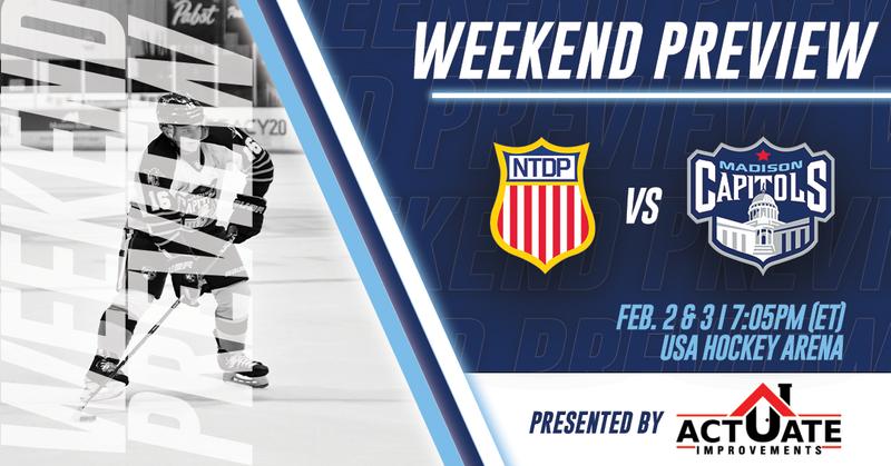 Usntdp Weekend Preview: Caps Travel to Face USNTDP - Madison Capitols