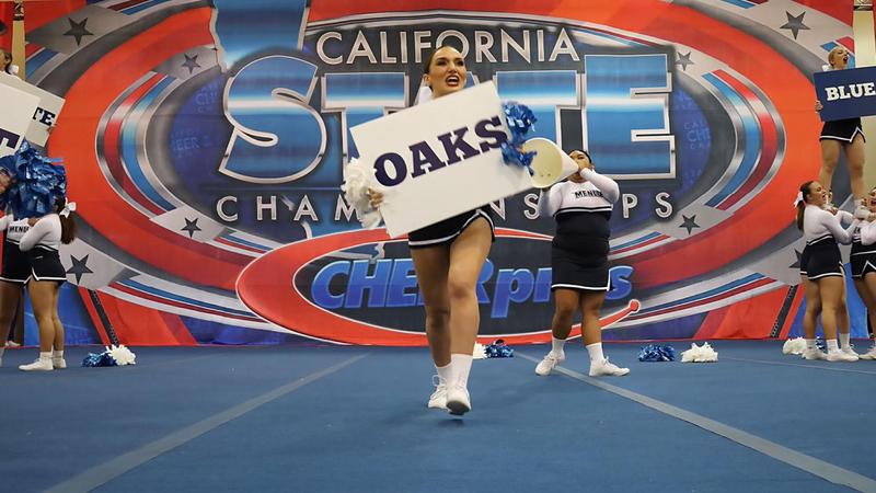 Window Cheer Performance OAKS CHEERLEADING WINS STATE CHAMPIONSHIP - Menlo College