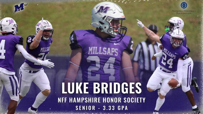 Luke Bridges Luke Bridges Named to 2026 NFF Hampshire Honor Society - Millsaps ...