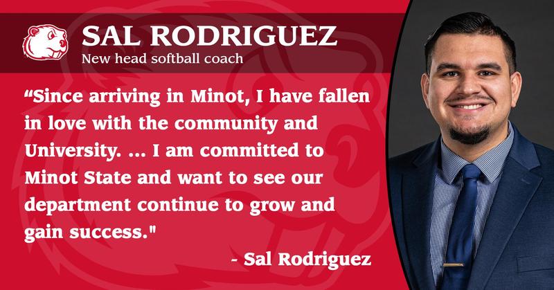 Minote Sal Beavers tab Minot State alum Sal Rodriguez as new head softball coach ...