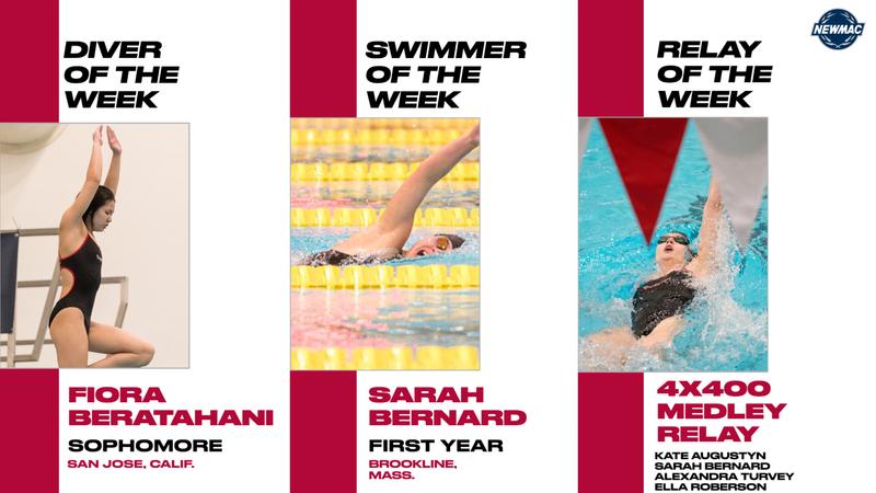 Morgan Gerhardt No. 4 Women's Swim and Dive Sweeps NEWMAC Weekly Awards - Massachusetts ...