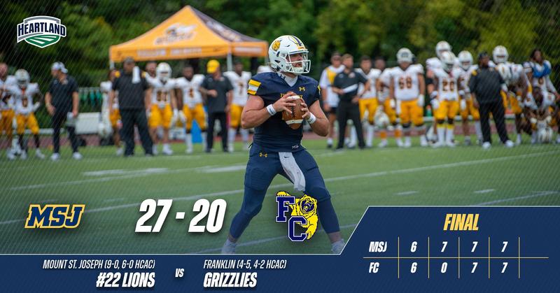 No. 22, MSJ Football Remains Unbeaten Setting Up HCAC Title Showdown ...