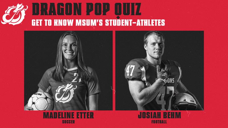 Madeline Ragon Dragon Pop Quiz with Madeline Etter and Josiah Behm - MSU Moorhead ...