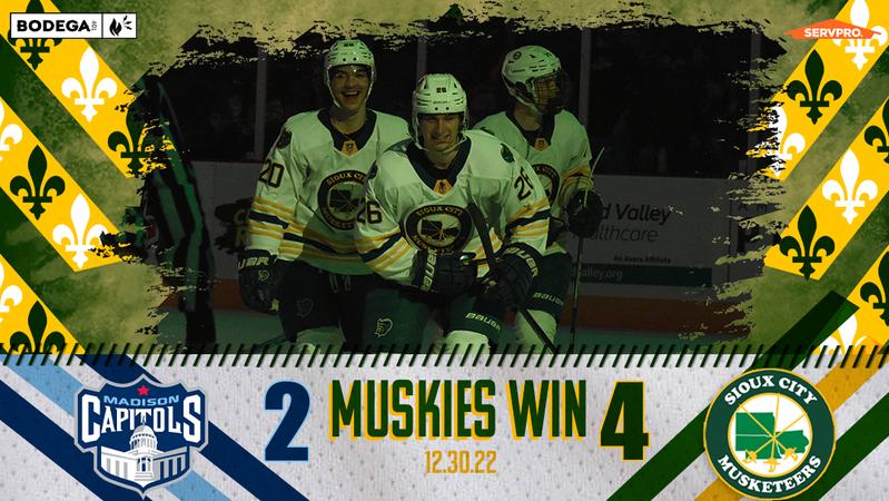 NEW SEASON, SAME RESULT, MUSKIES BEAT MADISON - Sioux City Musketeers