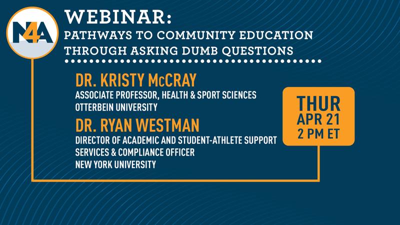 N4a N4A Announces Next Webinar - National Association of Collegiate ...