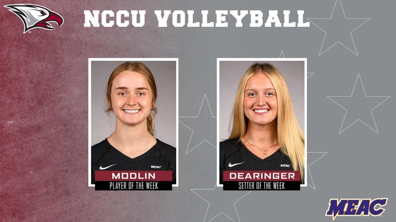 NCCU’s Modlin and Dearinger Collect More MEAC Weekly Awards - North ...