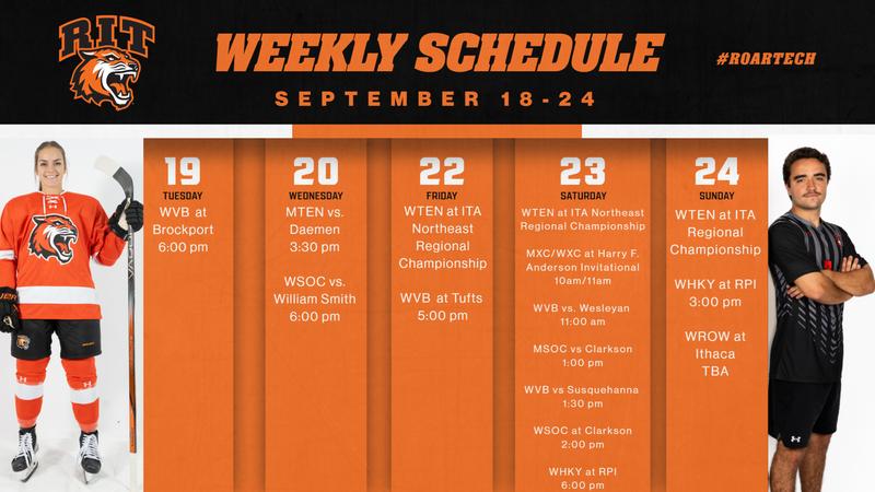 Rit Tech Men RIT Athletics Preview: Sept. 18-24 - Rochester Institute of Technology ...