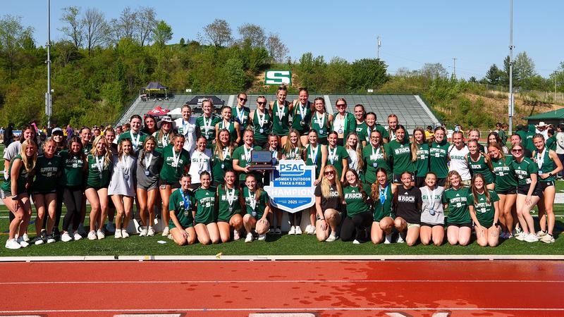 CHAMPS: Rock women complete PSAC annual sweep - Slippery Rock ...