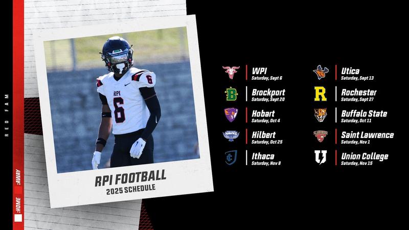 RPI 2025 Football Schedule Announced - Rensselaer Polytechnic Institute ...