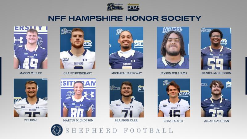 Sheperd Rams Ten Rams Named to NFF National Honor Society - Shepherd University ...
