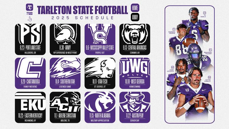 Tarleton St Rodeo Football Tarleton State Football announces 2025 schedule, promotional slate ...