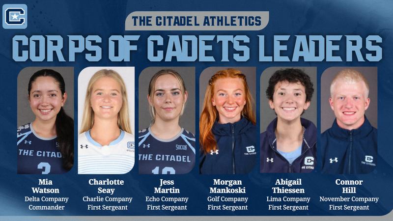 Citadel Ranks Six Cadet-Athletes Earn Rank within 2026-27 Corps of Cadets Leadership ...