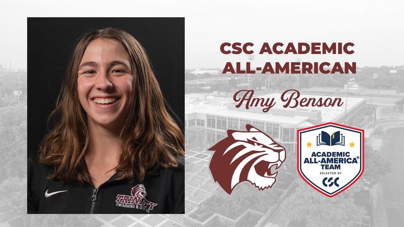 Amy Benson Named Academic All-American® by CSC - Trinity University