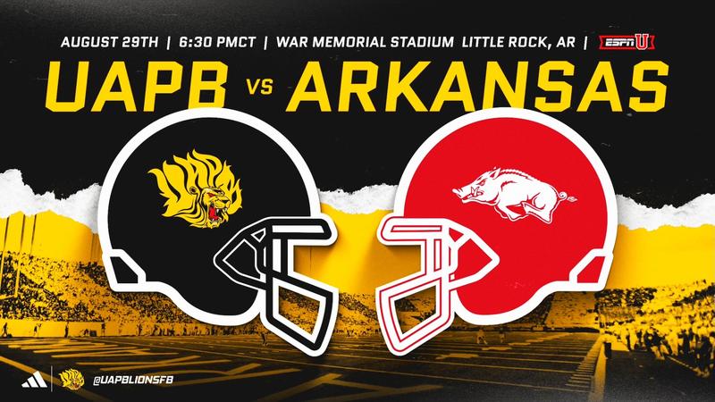 #UAPBFootball: The Golden Lions Versus the Razorbacks Game Moved To ...
