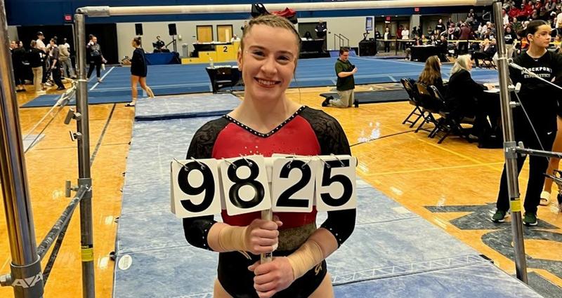 Krystle Ruggerio Ruggiero Sets Bars Record, Gymnastics Finishes Fifth at Regionals ...