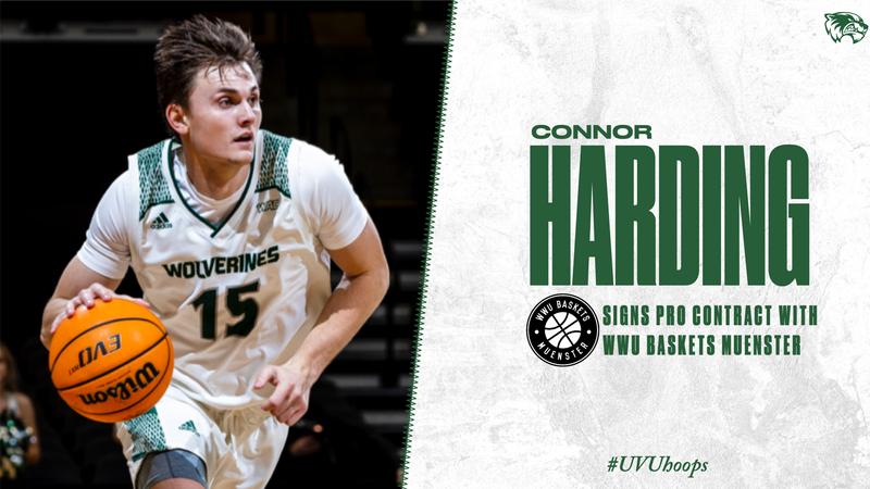 Connor Harding Utah Valley's Harding signs pro contract with WWU Baskets in Germany ...