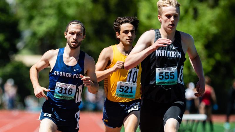 Jonathan Grothe Solid Showing By Distance Track At the PLU Open - Whitman College Athletics