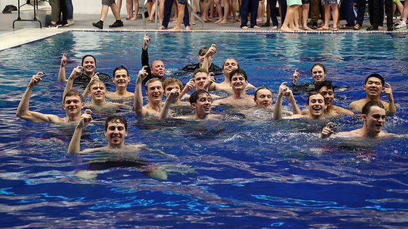 Nwal Men win title, women rally to third at NWC swimming - Whitworth University